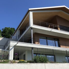 Staketengeländer mit unregelmässigen Staketenabständen, Wilen Staketengeländer mit unregelmässigen Staketenabständen, Wilen